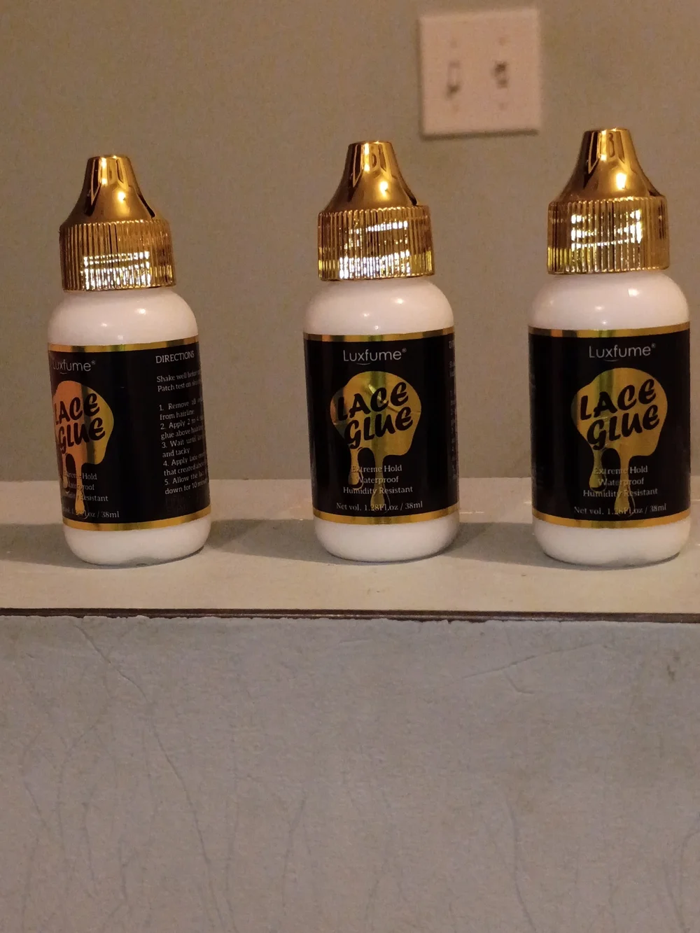 MRS HAIR Lace Glue - Waterproof Extreme Hold (Black & White)